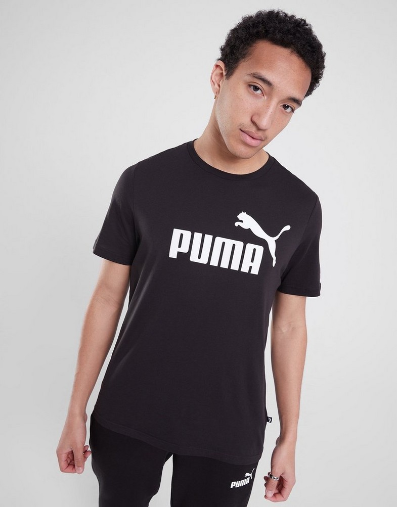 Tricou pentru bărbați PUMA TRICOU ESS LOGO TEE - PUMA BLACK 58666601 Negru