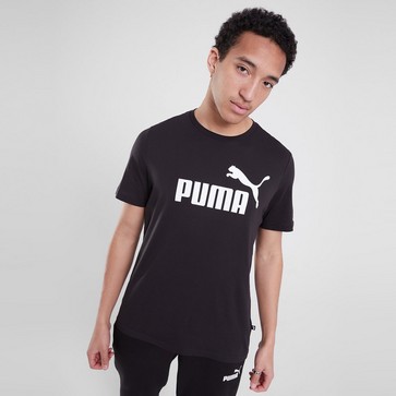 Koszulka, t-shirt męski PUMA T-SHIRT ESS LOGO TEE - PUMA BLACK