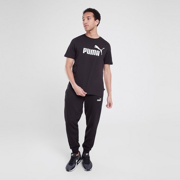 Vyriški marškiniai PUMA MARŠKINĖLIAI ESS LOGO TEE - PUMA BLACK