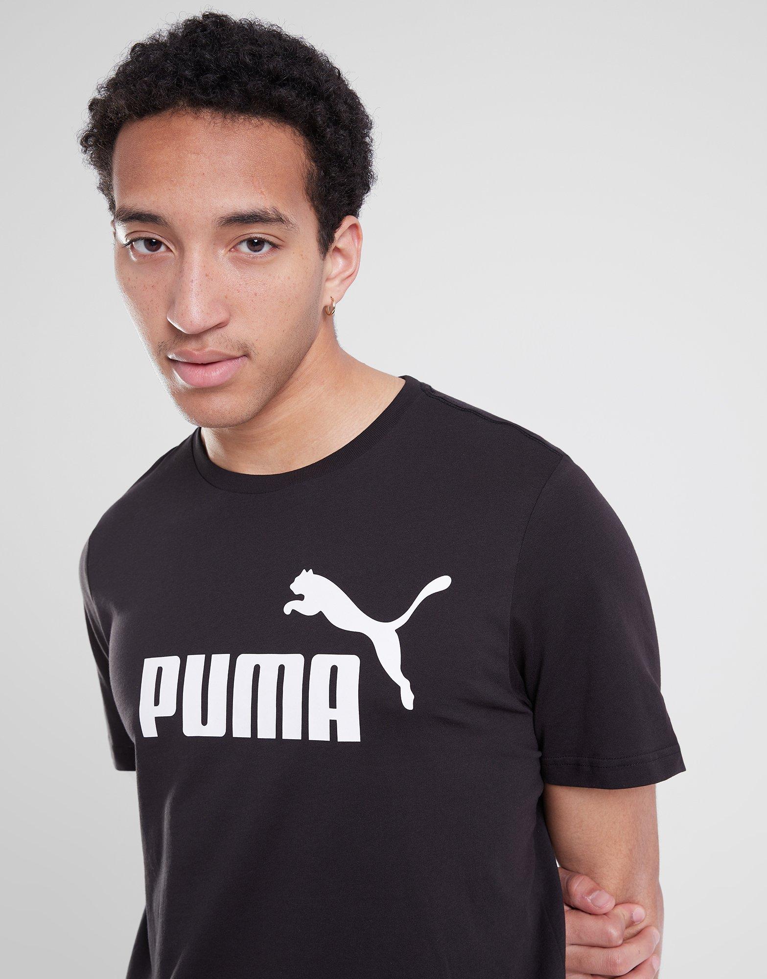 Мъжка тениска PUMA ТЕНИСКА ESS LOGO TEE - PUMA BLACK 58666601 Черен