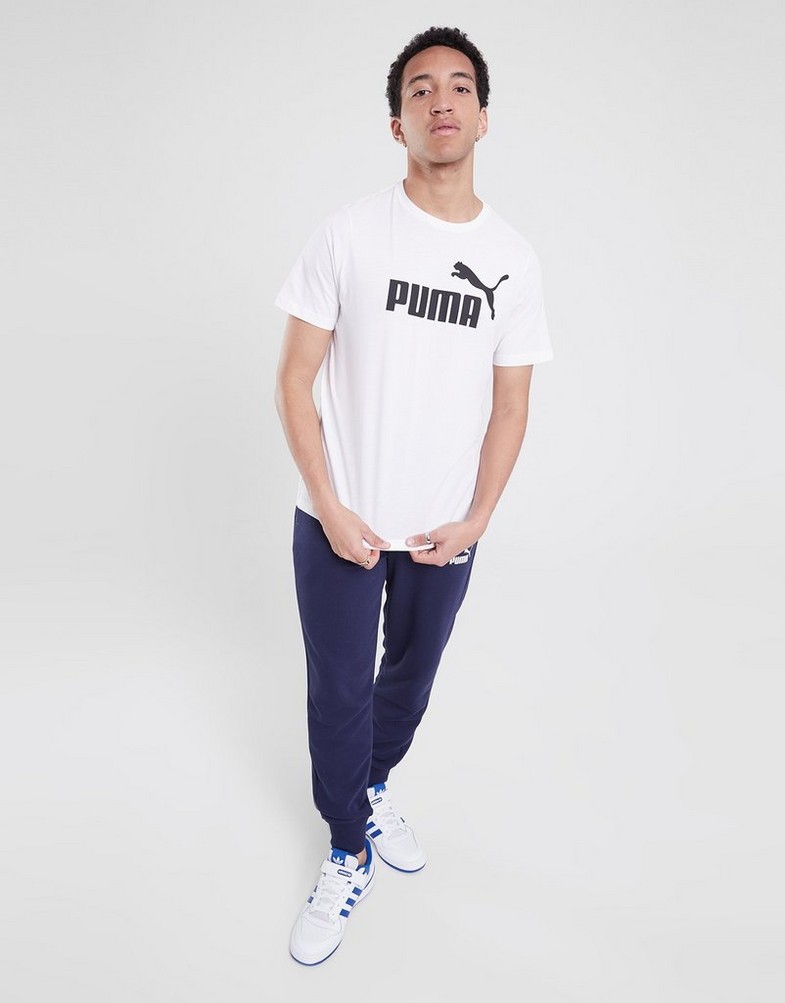 Pánske tričko PUMA TRIČKO ESS LOGO TEE 586666 02 Bílá