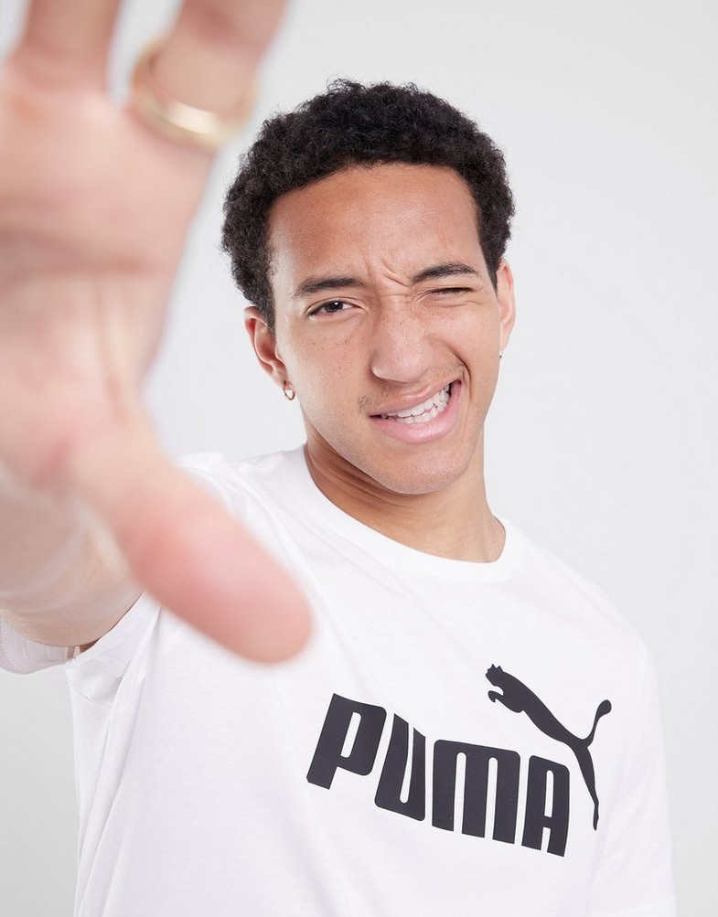 Pánske tričko PUMA TRIČKO ESS LOGO TEE 586666 02 Bílá
