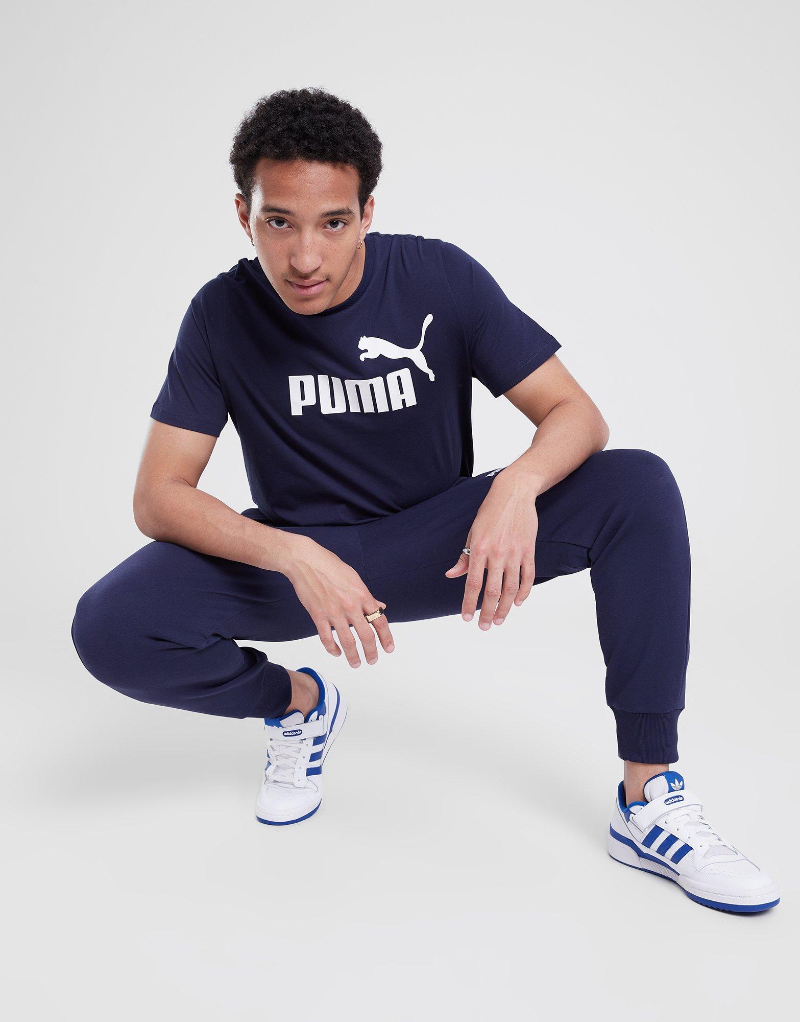 Мъжка тениска PUMA ТЕНИСКА ESS LOGO TEE 58666606 Тъмносин