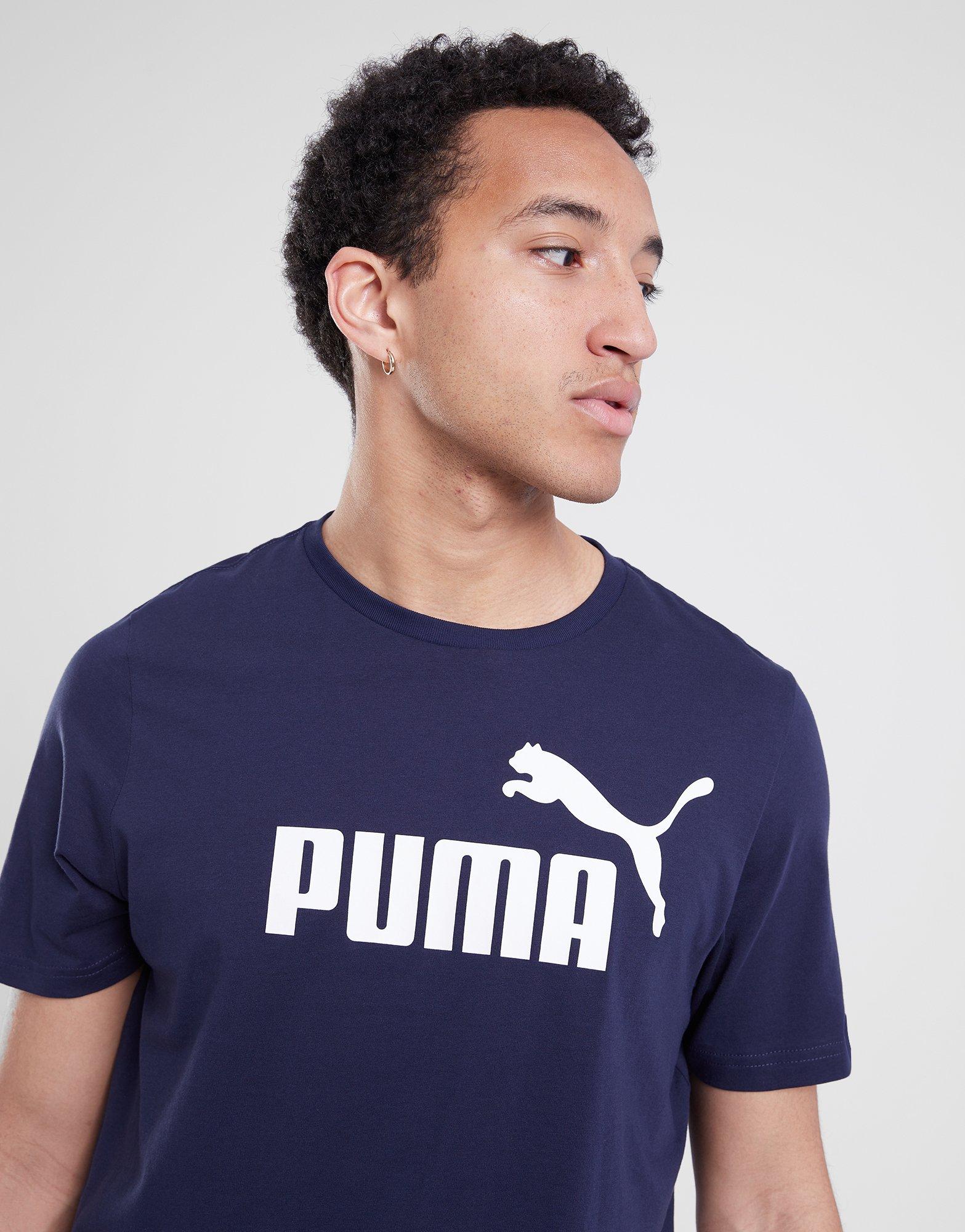 Мъжка тениска PUMA ТЕНИСКА ESS LOGO TEE 58666606 Тъмносин