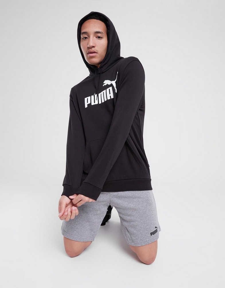 Férfi pulóverek PUMA PULÓVER KAPUCNIS ESS BIG LOGO HOODIE TR