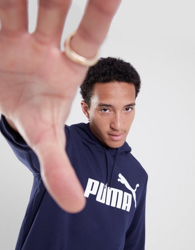 Férfi pulóverek PUMA PULÓVER KAPUCNIS ESS BIG LOGO HOODIE TR