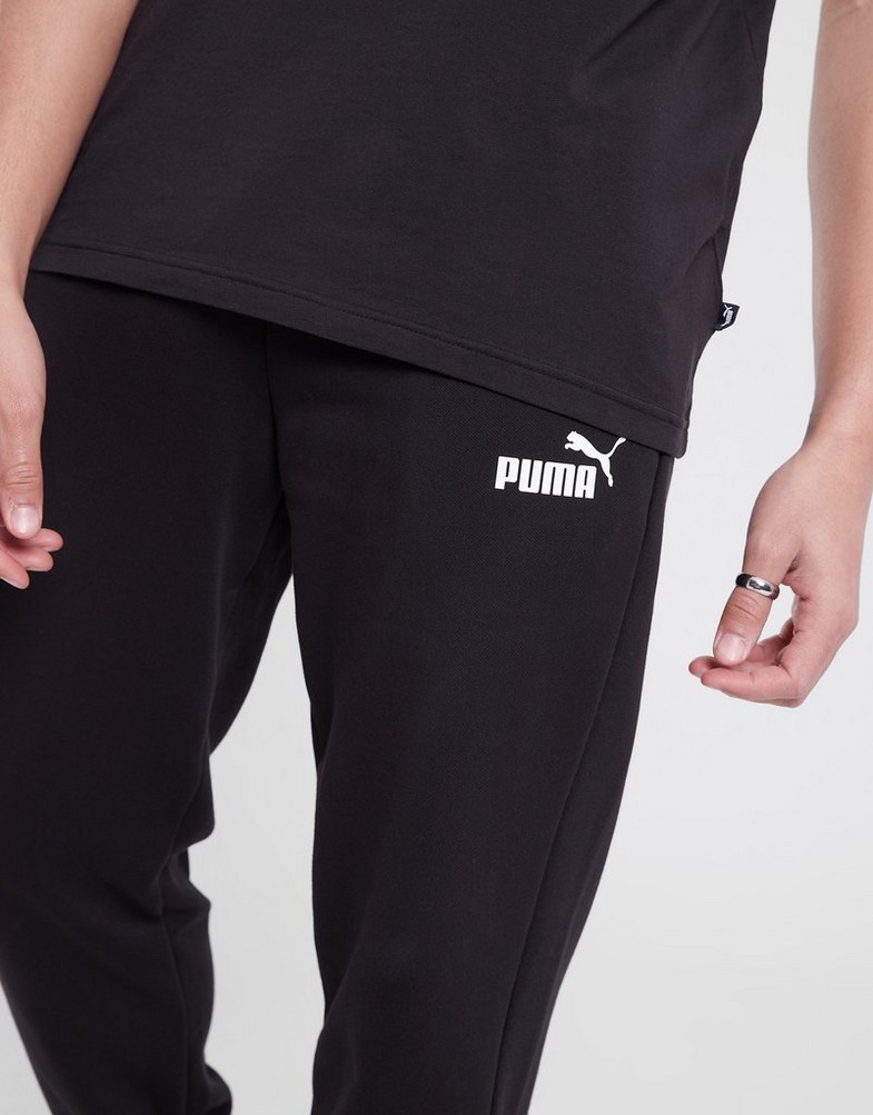 PUMA SPODNIE ESS LOGO PANTS FL CL - PUMA BLACK 58671401 Czarny