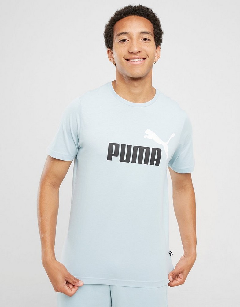 Чоловічі футболки PUMA ФУТБОЛКА ESS+ 2 COL LOGO TEE 58675926 Зелений