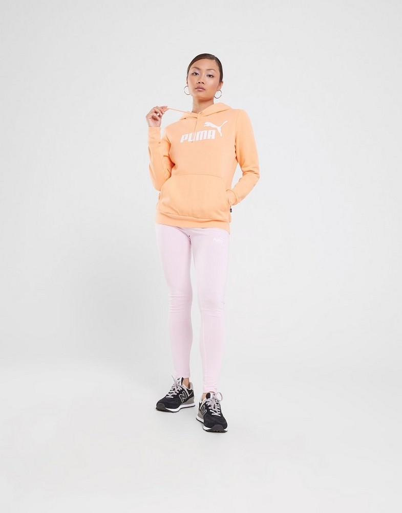 Bluza damska PUMA BLUZA Z KAPTUREM ESS LOGO HOODIE ORANGE PEACH 58678972 Pomarańczowy