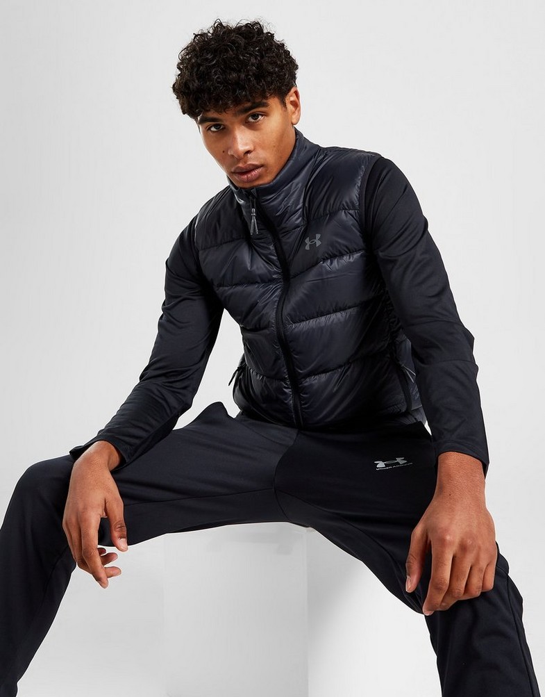 Kurtka męska UNDER ARMOUR PRZEJŚCIOWA UA ARMOUR DOWN GILET 1372650-001 Czarny