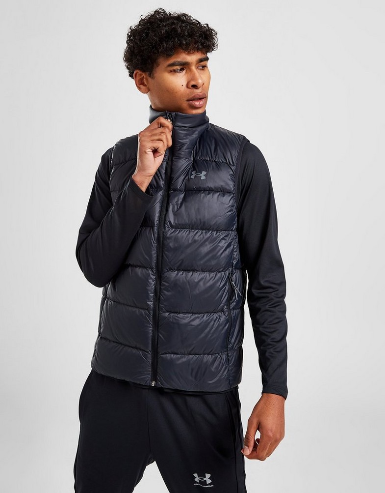 Kurtka męska UNDER ARMOUR PRZEJŚCIOWA UA ARMOUR DOWN GILET 1372650-001 Czarny