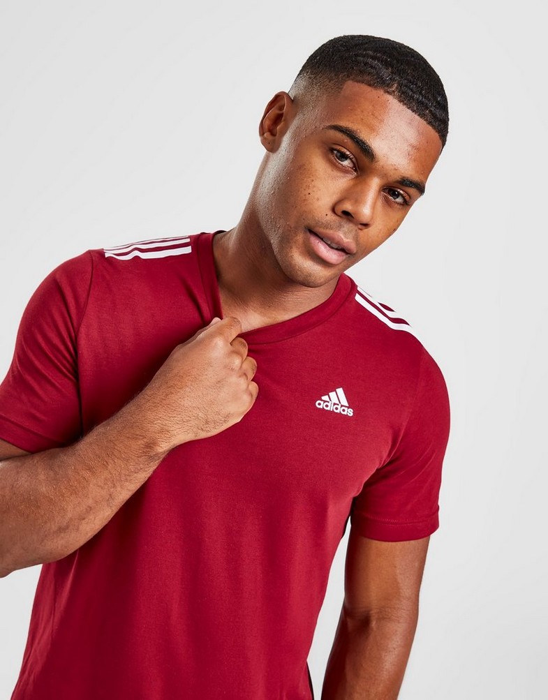 Pánske tričko ADIDAS TRIČKO BOS 3 STR TEE BURG IC0248 Bordová