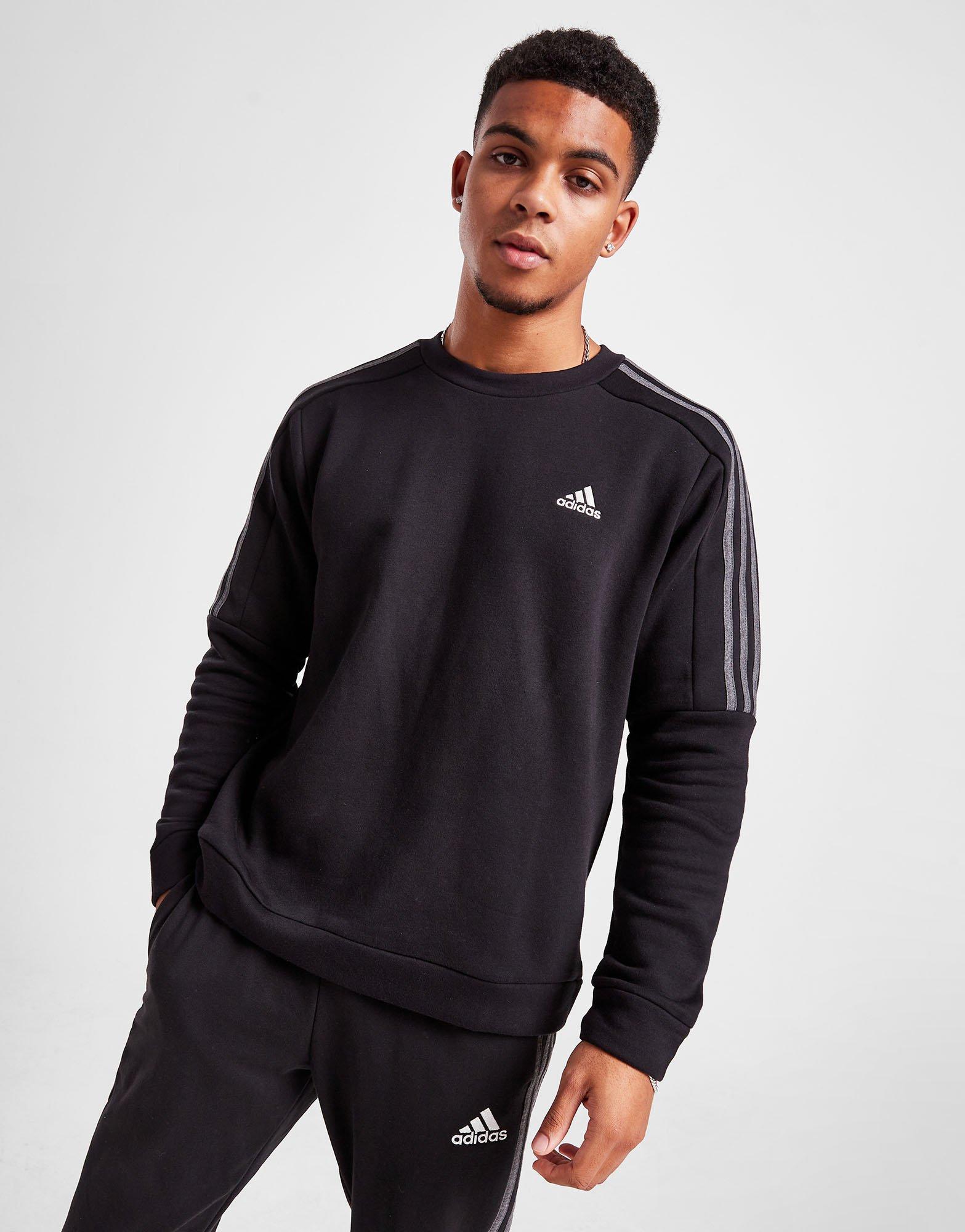 Vyriškas džemperis ADIDAS DŽEMPERIS ENERGIZE CRW BLK/DGH IC0345 Juoda