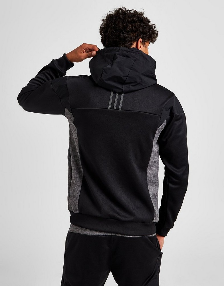 Bluza męska ADIDAS Z KAPTUREM ID96 HALF ZIP HOODIE IC2312 Czarny