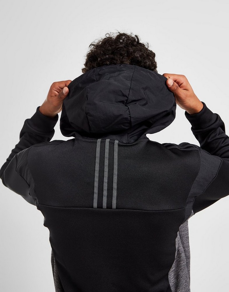 Bluza męska ADIDAS Z KAPTUREM ID96 HALF ZIP HOODIE IC2312 Czarny