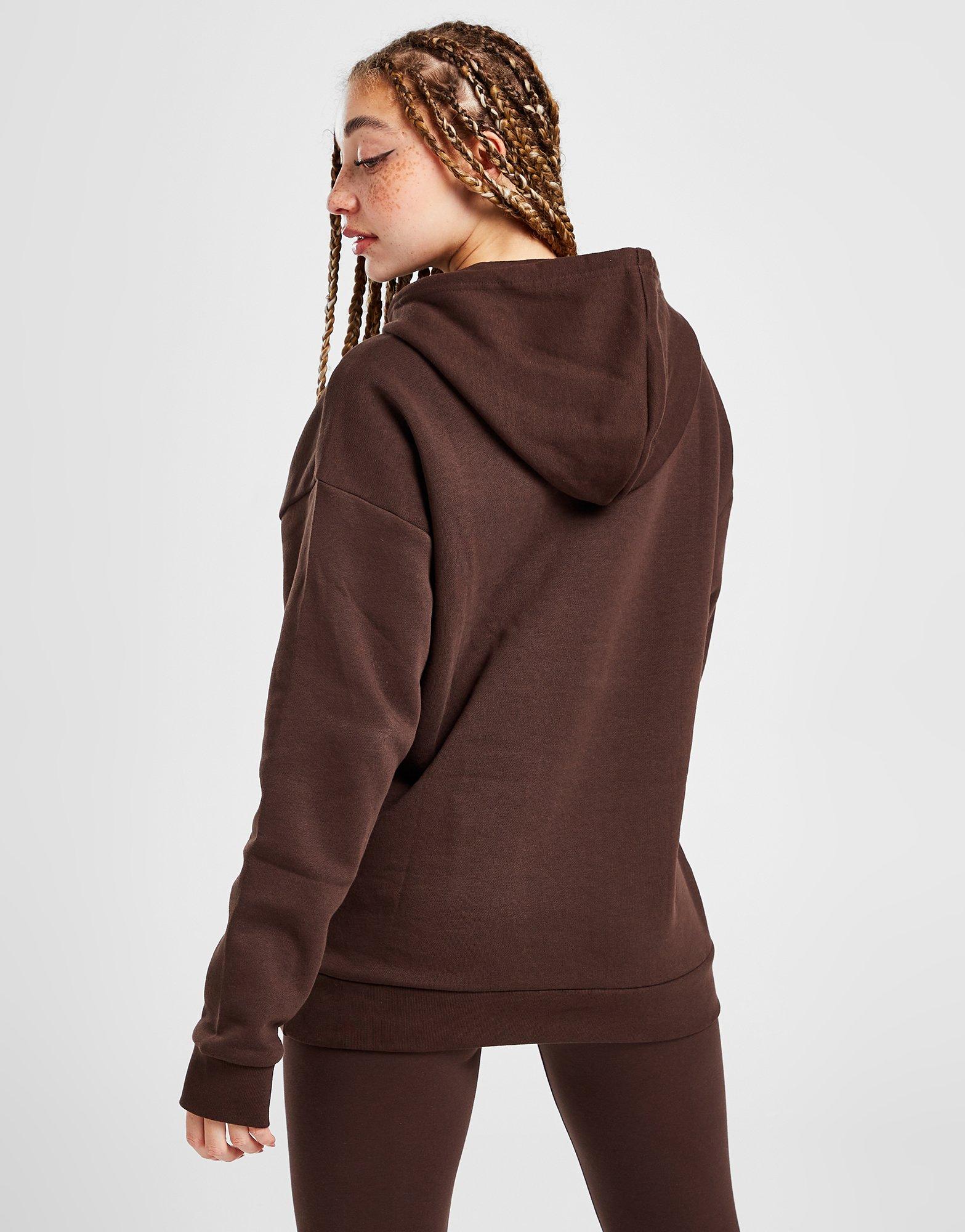 Bluză pentru femei ADIDAS BLUZĂ CU GLUGĂ EMB OH HD BROWN IB2801 Maro