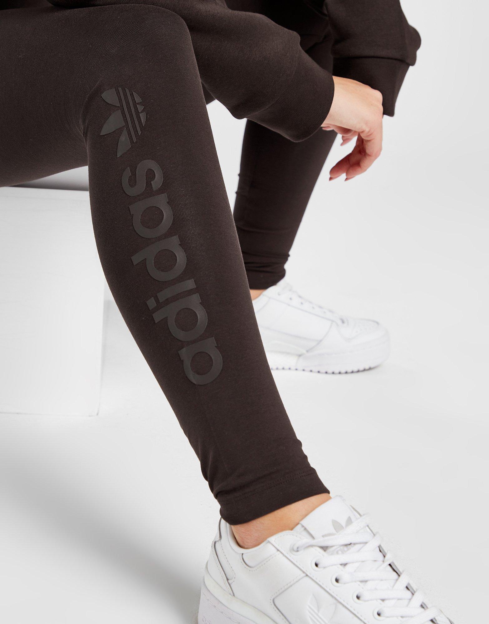 Colanți pentru femei ADIDAS COLANȚI EMB LEG BROWN IB2796 Maro