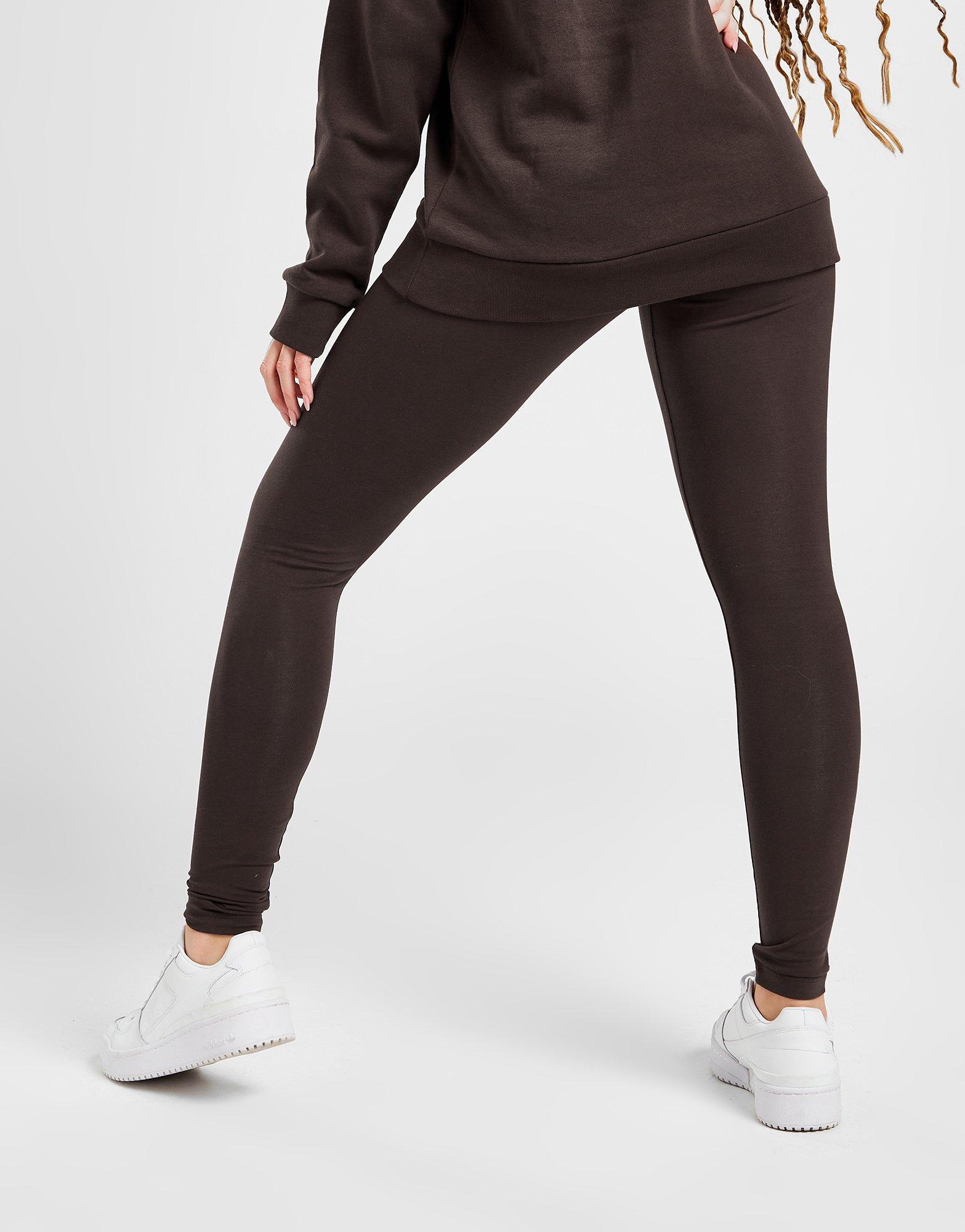 Colanți pentru femei ADIDAS COLANȚI EMB LEG BROWN IB2796 Maro