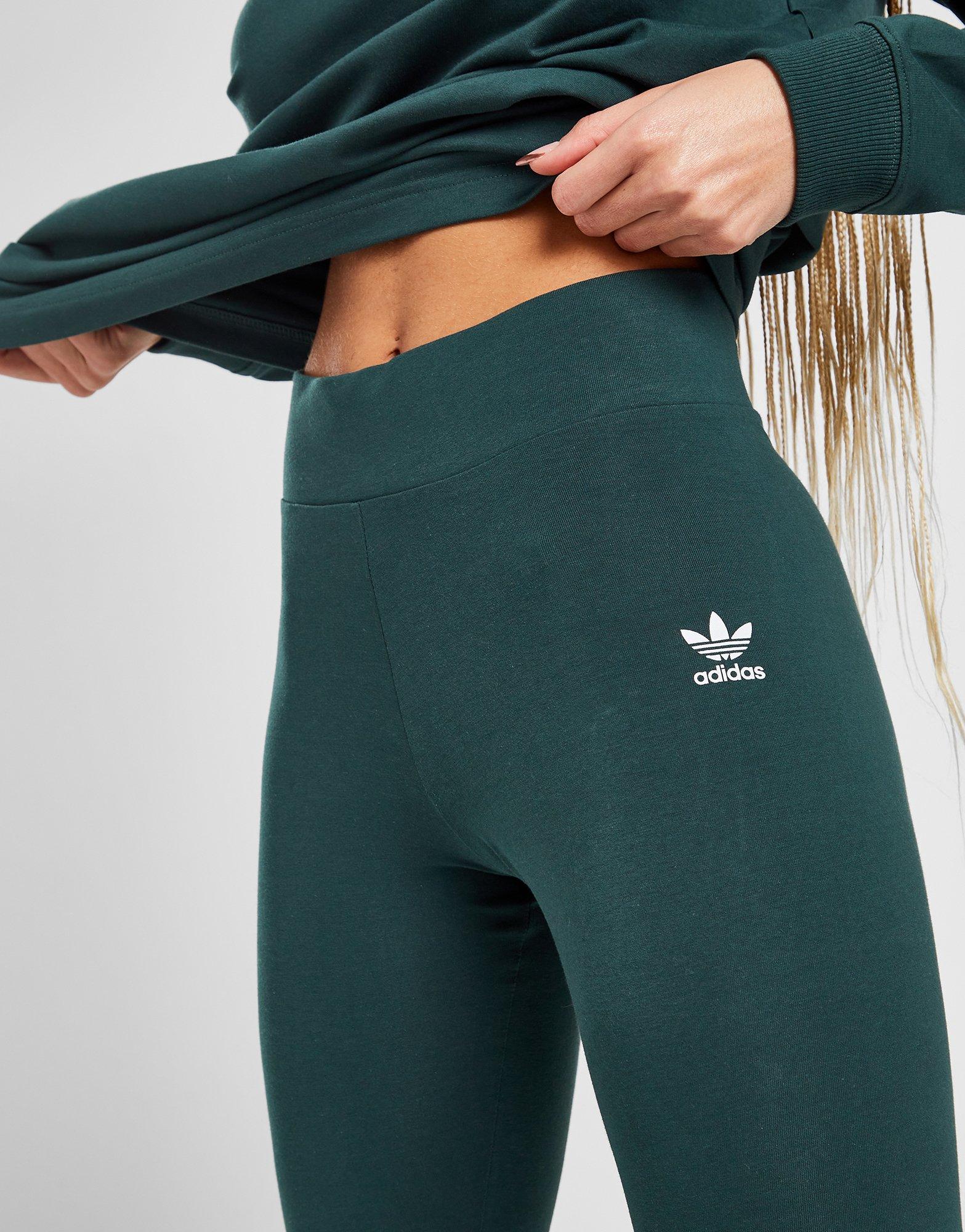 Legginsy damskie ADIDAS LEGGINGS EMB LEG M'GRN IB2795 Zielony
