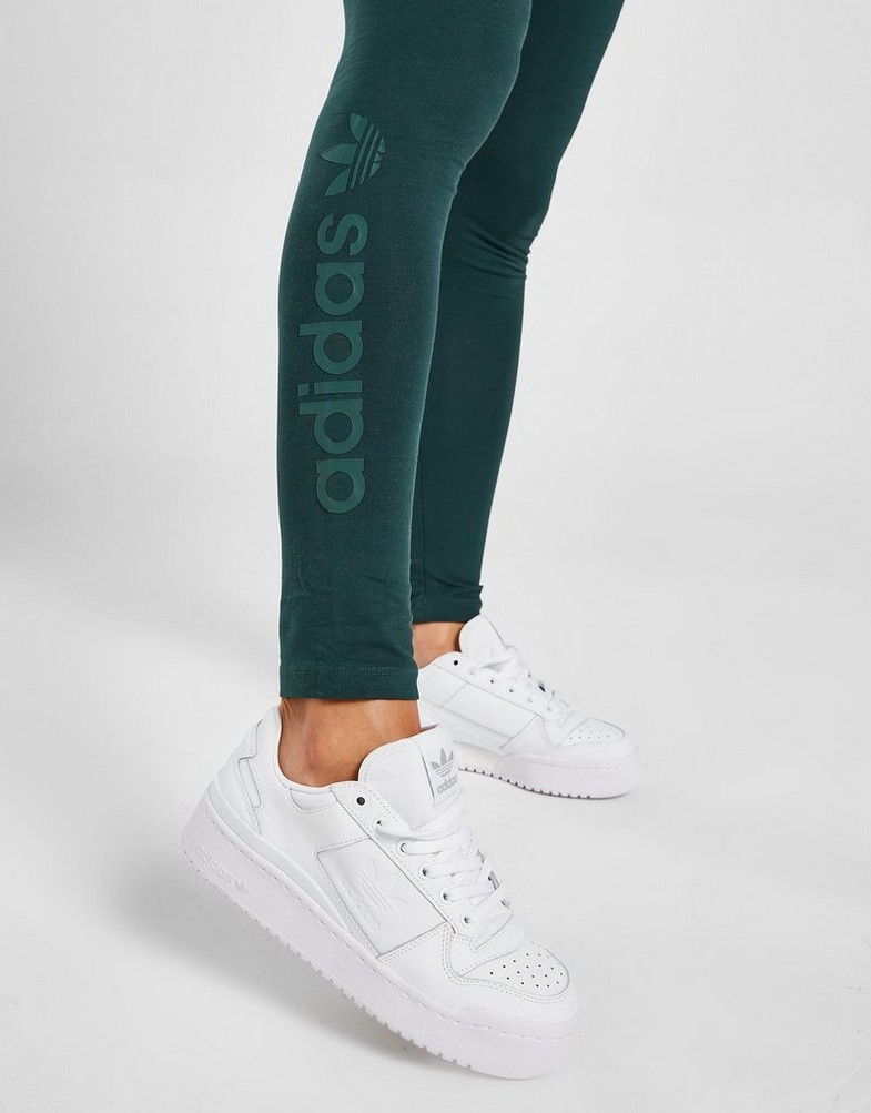 Legginsy damskie ADIDAS LEGGINGS EMB LEG M'GRN IB2795 Zielony