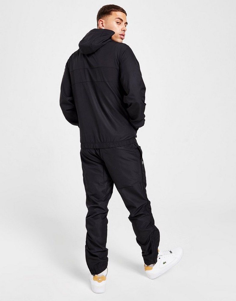Komplet dresowy męski LACOSTE DRES GUPPY FULL ZIP HOODED TRACKSUIT WH26618VM Czarny