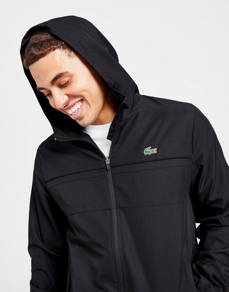Komplet dresowy męski LACOSTE DRES GUPPY FULL ZIP HOODED TRACKSUIT WH26618VM Czarny