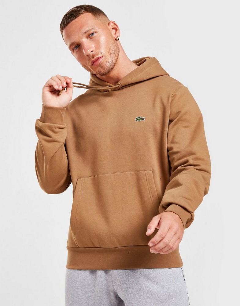 Bluza męska LACOSTE Z KAPTUREM CORE OVERHEAD HOODIE SH9623Z0W Brązowy