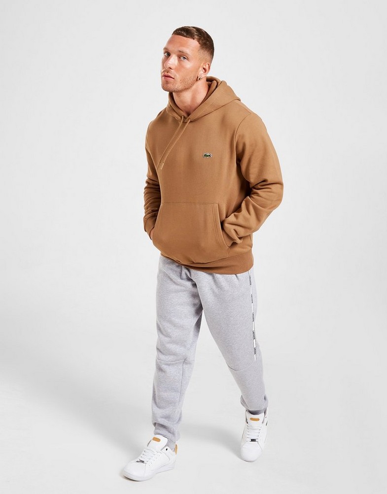Bluza męska LACOSTE Z KAPTUREM CORE OVERHEAD HOODIE SH9623Z0W Brązowy