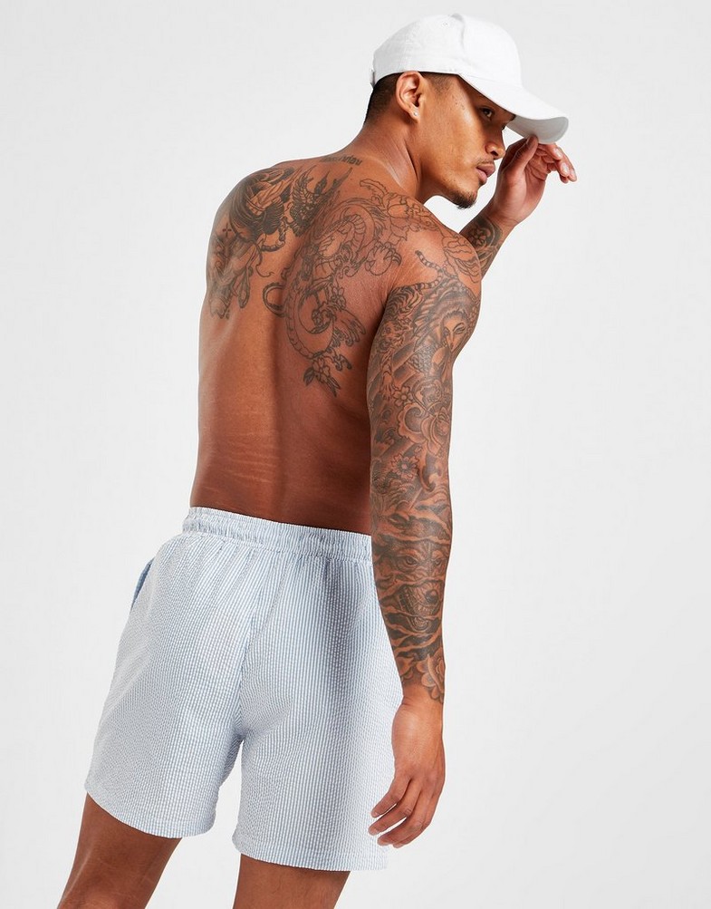 Krótkie spodenki, szorty męskie ELLESSE SZORTY LIBERO SWIM SHORT BLUE SHM14214402 Niebieski