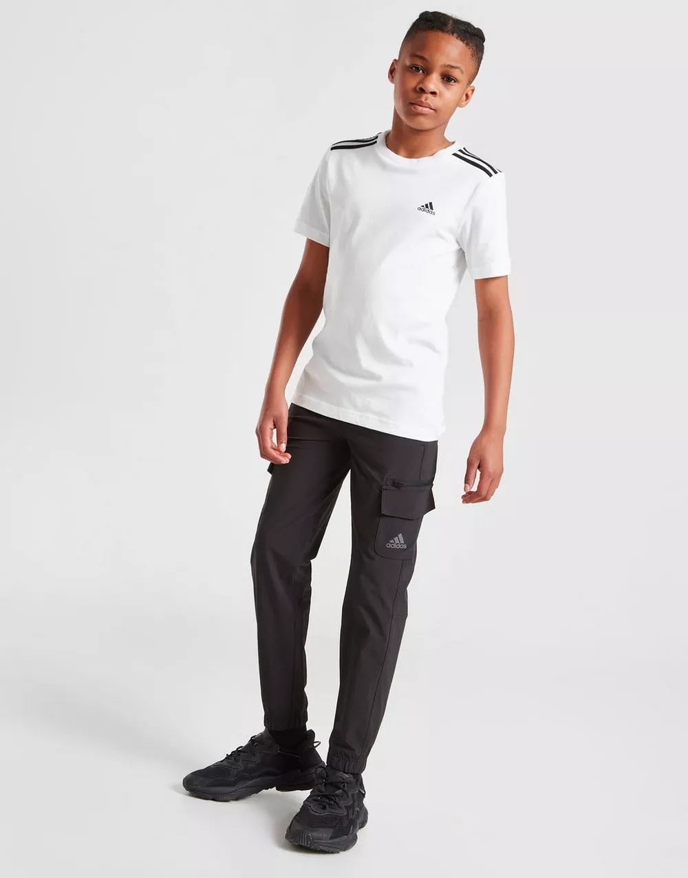 ADIDAS ШТАНИ BOS WVN CRGO BLK/REF, фото 1 з 4