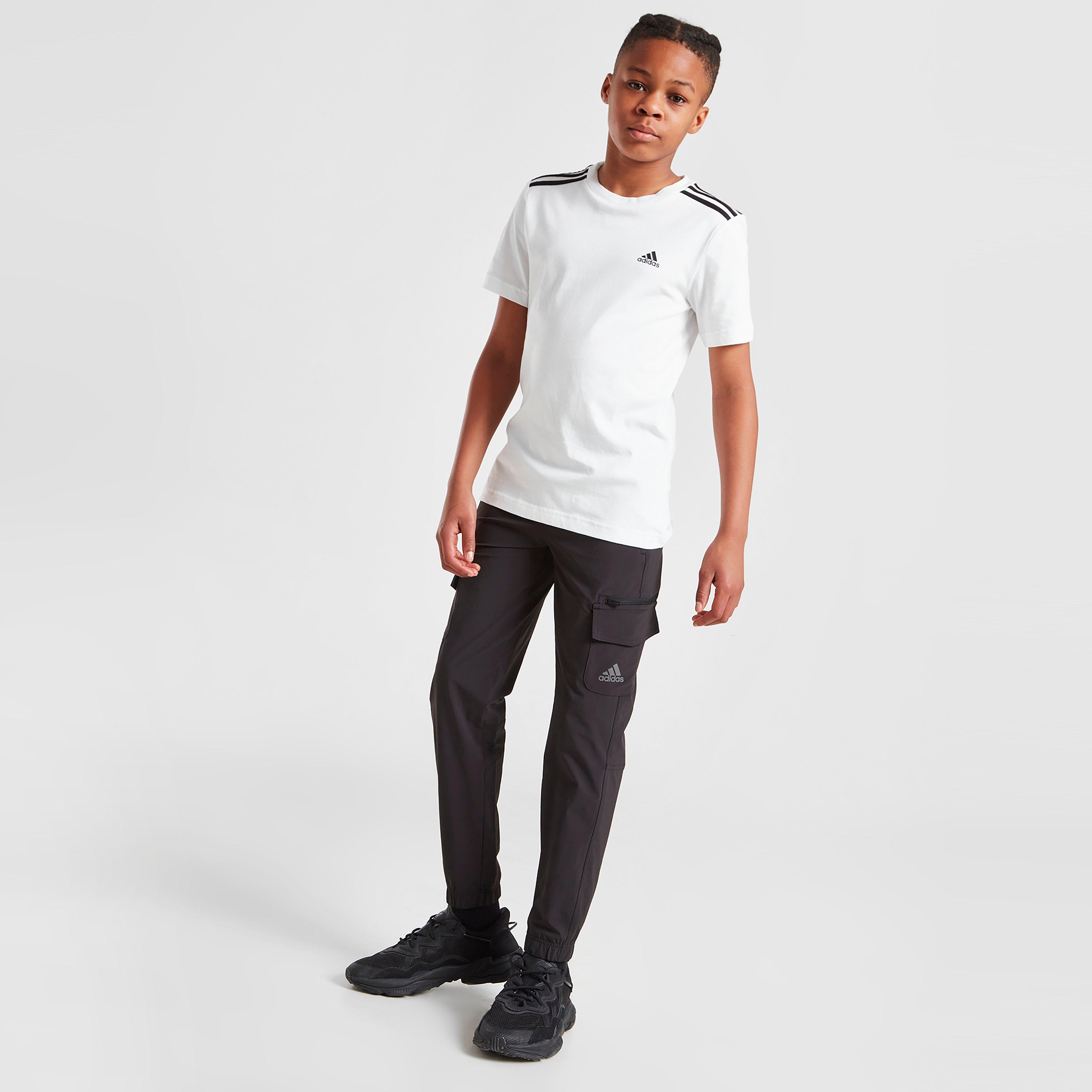 Detské nohavice ADIDAS NOHAVICE  BOS WVN CRGO BLK/REF