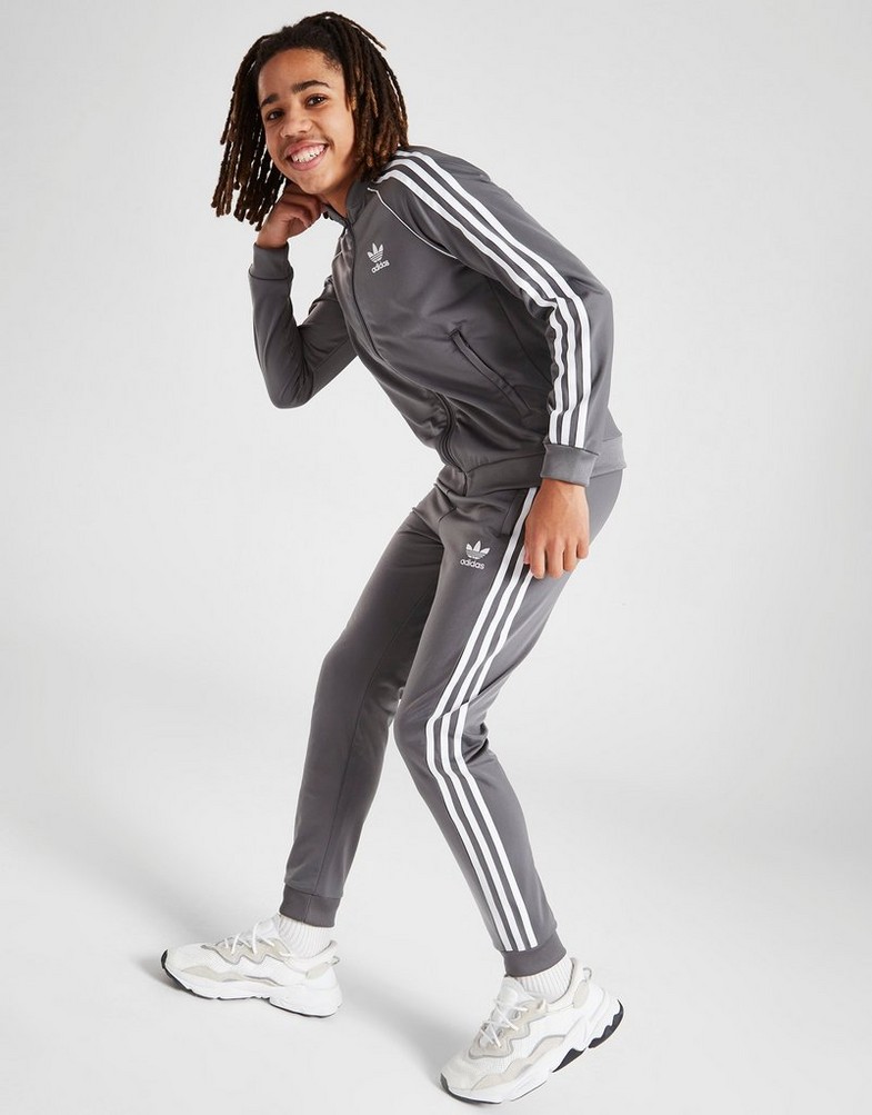 ADIDAS SPODNIE SST TRACK PANTS JUNIOR HZ4201 Szary