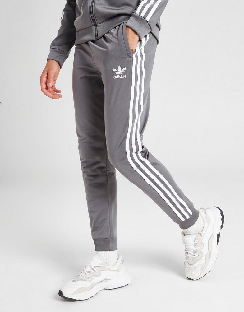 ADIDAS SPODNIE SST TRACK PANTS JUNIOR HZ4201 Szary