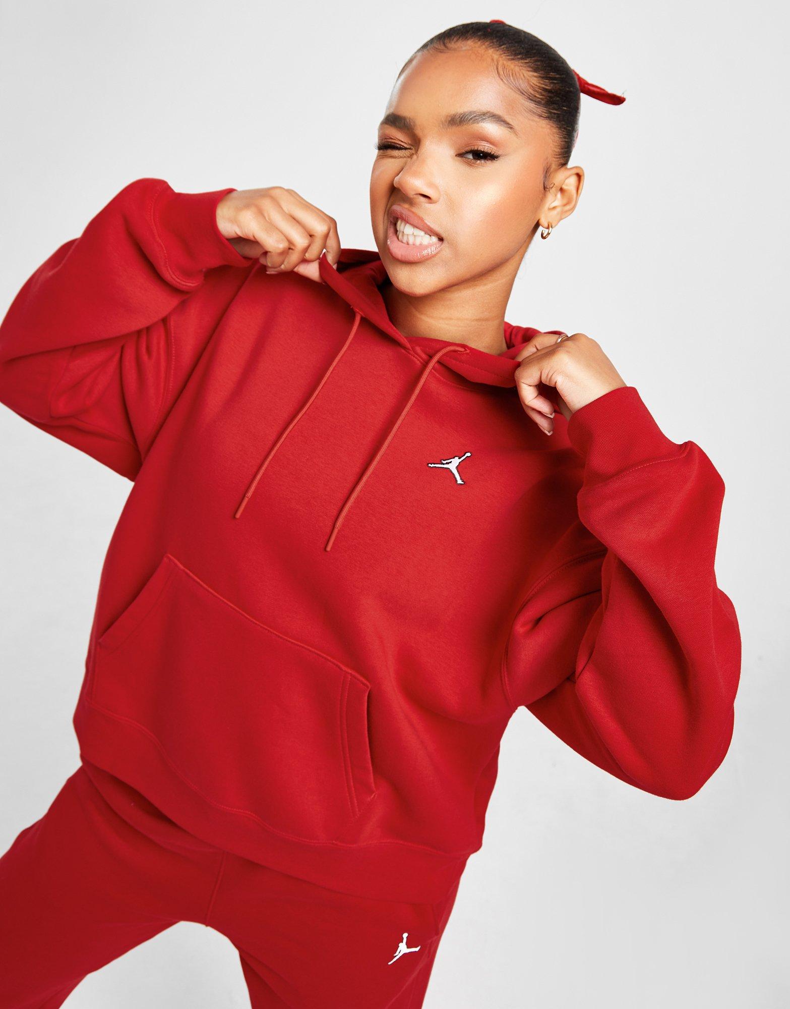 Bluza damska JORDAN BLUZA Z KAPTUREM W J BRKLN FLC PO DQ4458-687 Czerwony