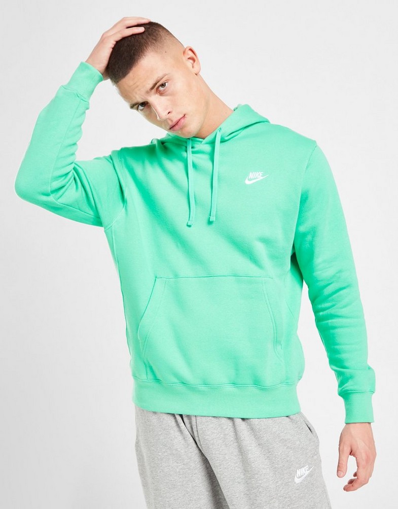 Pánska mikina NIKE MIKINA S KAPUCŇOU M NSW CLUB HOODIE PO BB BV2654-369 Zelená