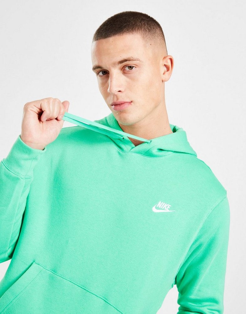 Pánska mikina NIKE MIKINA S KAPUCŇOU M NSW CLUB HOODIE PO BB BV2654-369 Zelená