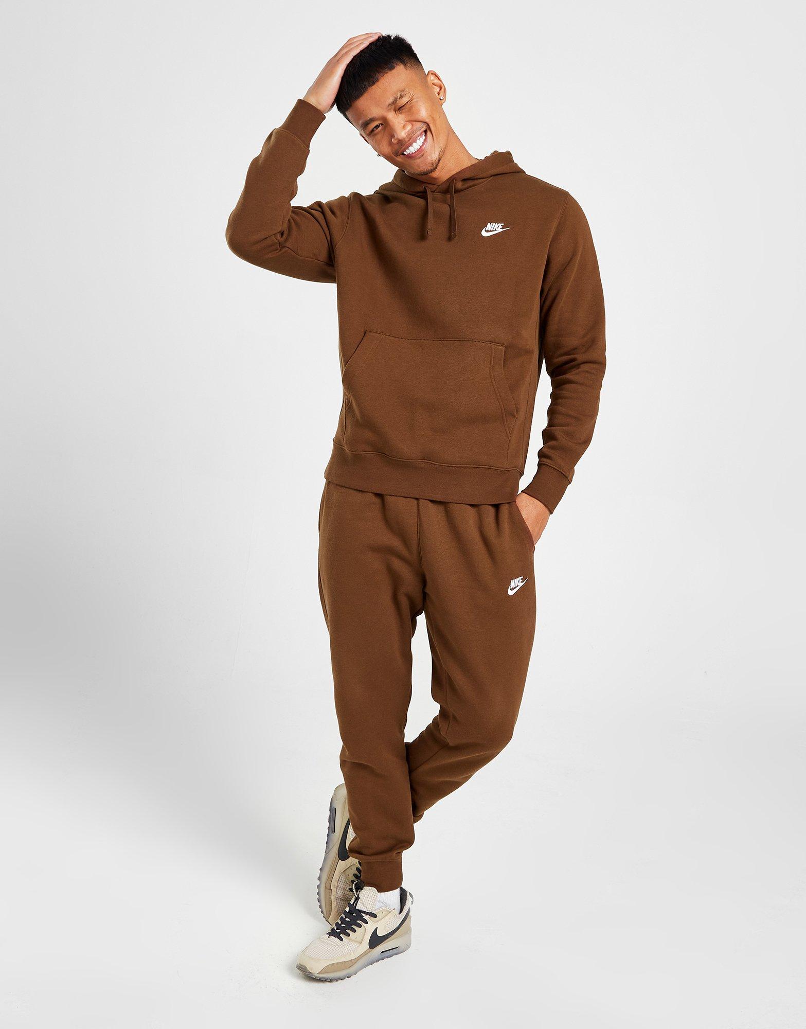 Pánska mikina NIKE MIKINA S KAPUCŇOU M NSW CLUB HOODIE PO BB BV2654-259 Hnedá