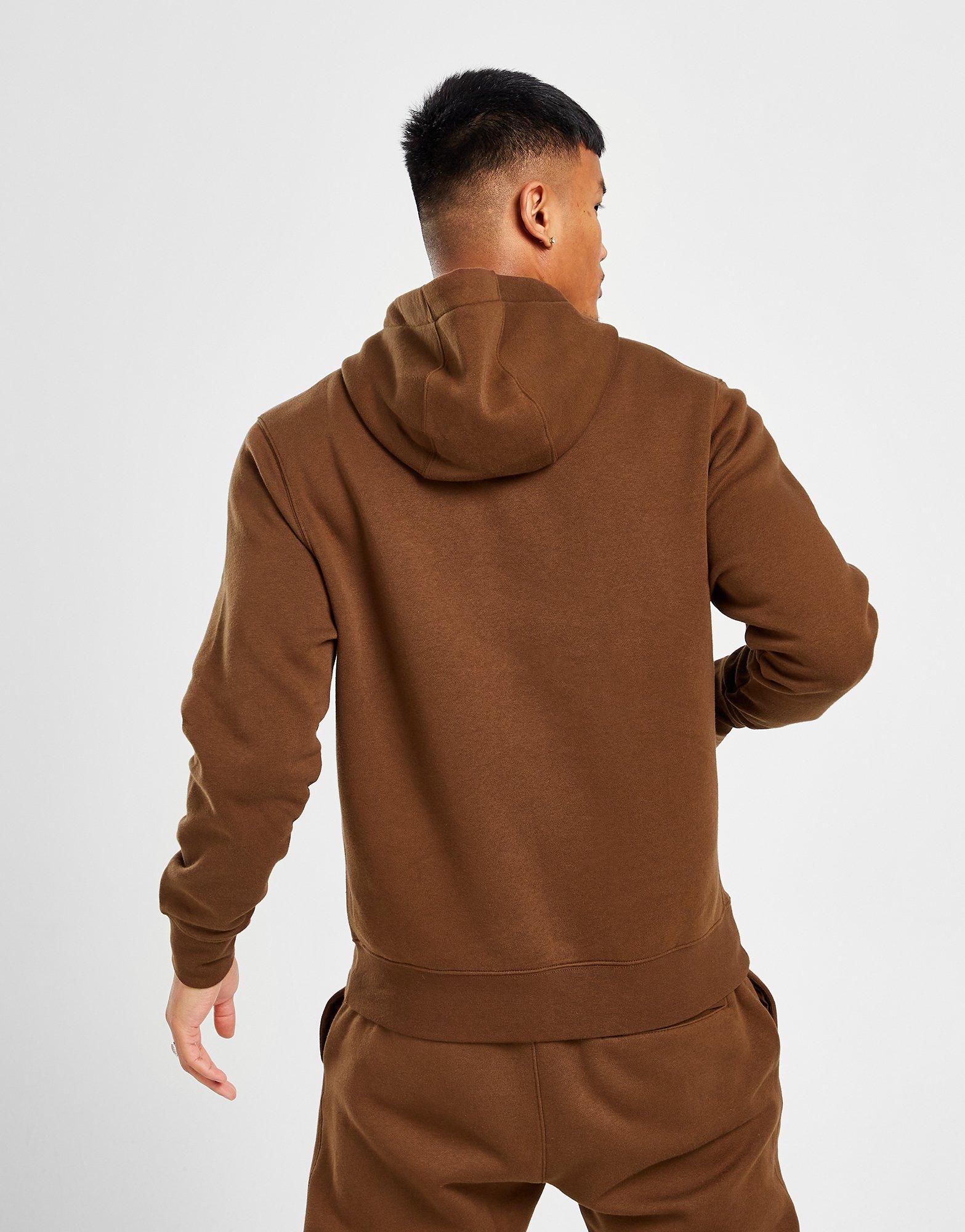 Pánska mikina NIKE MIKINA S KAPUCŇOU M NSW CLUB HOODIE PO BB BV2654-259 Hnedá