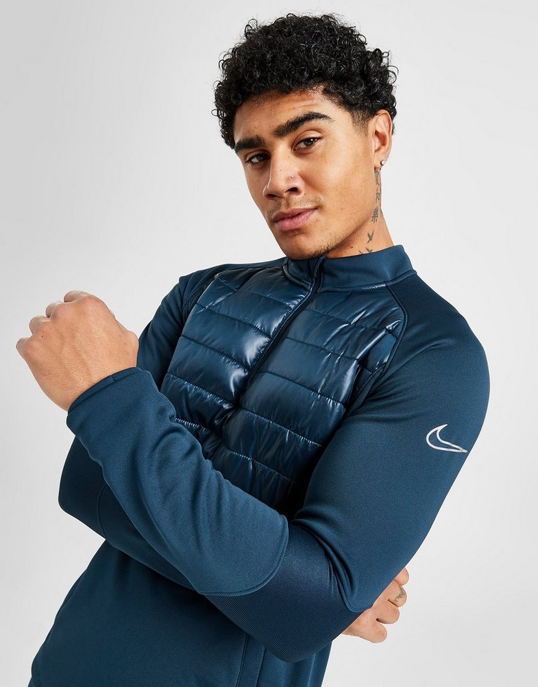 Bluza męska NIKE ZWYKŁA ACADEMY WINTER WARRIOR 1/4 ZIP TOP DC9168-454 Granatowy