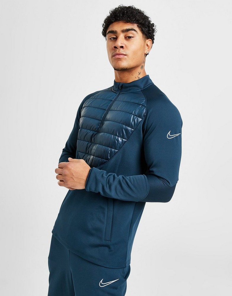 Bluza męska NIKE ZWYKŁA ACADEMY WINTER WARRIOR 1/4 ZIP TOP DC9168-454 Granatowy