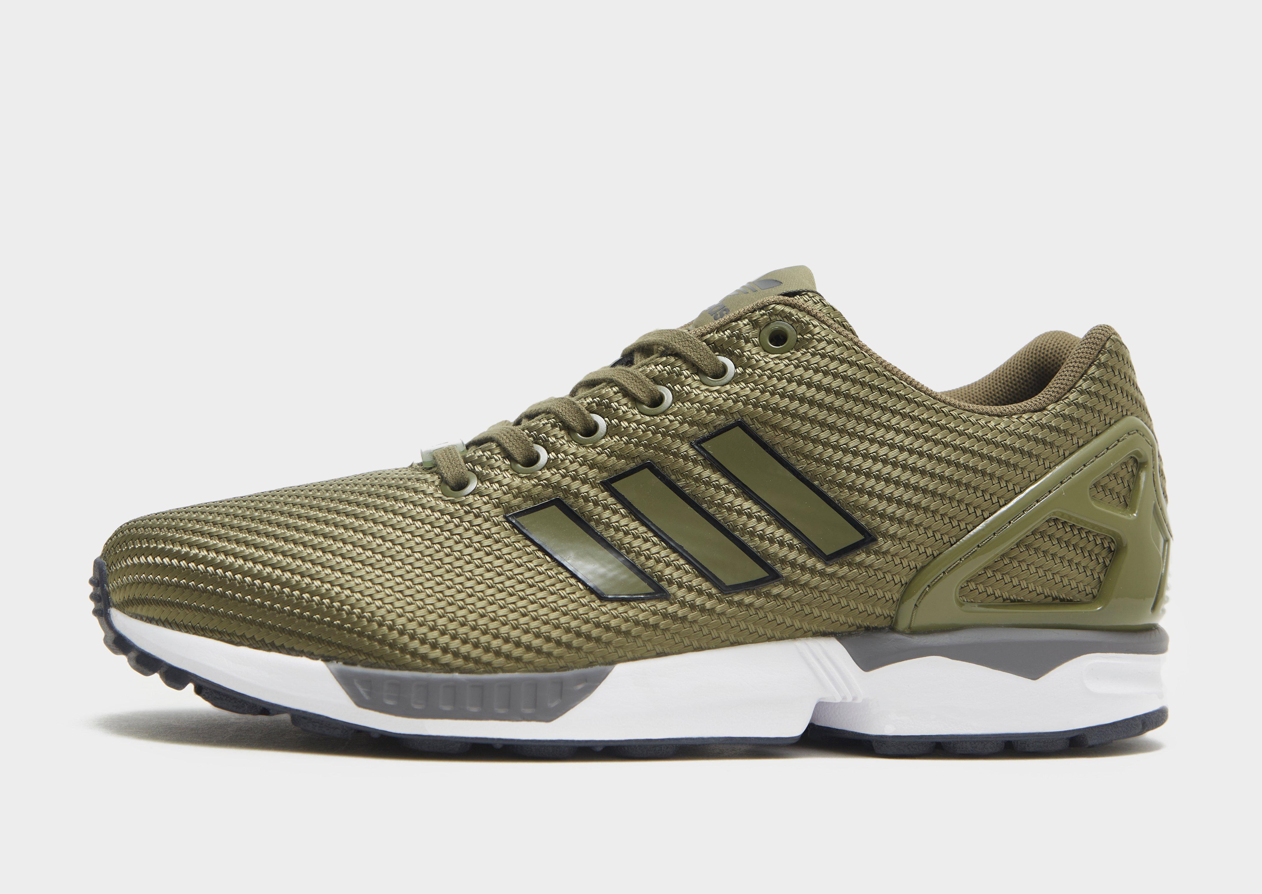 Adidas zx shop flux vert kaki