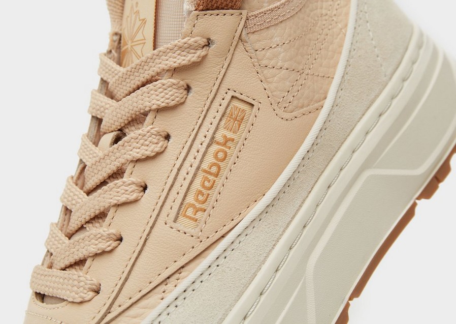 Buty sneakersy damskie REEBOK CLUB C GEO MID GZ2159 Beżowy