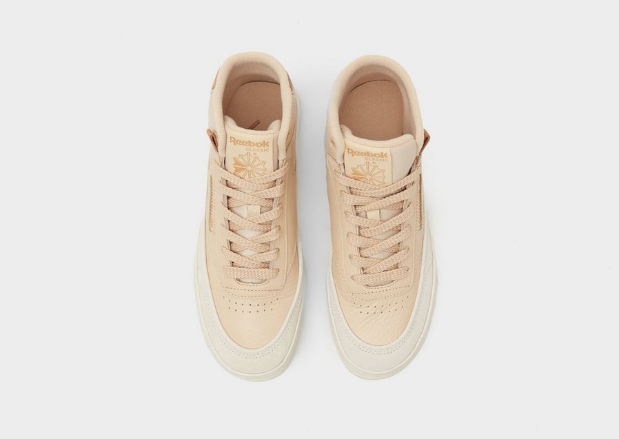 Buty sneakersy damskie REEBOK CLUB C GEO MID GZ2159 Beżowy