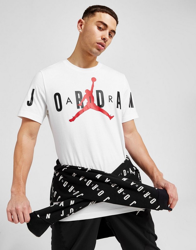 Tricou pentru bărbați JORDAN TRICOU M J JD AIR STRETCH SS DV1445-100 Alb