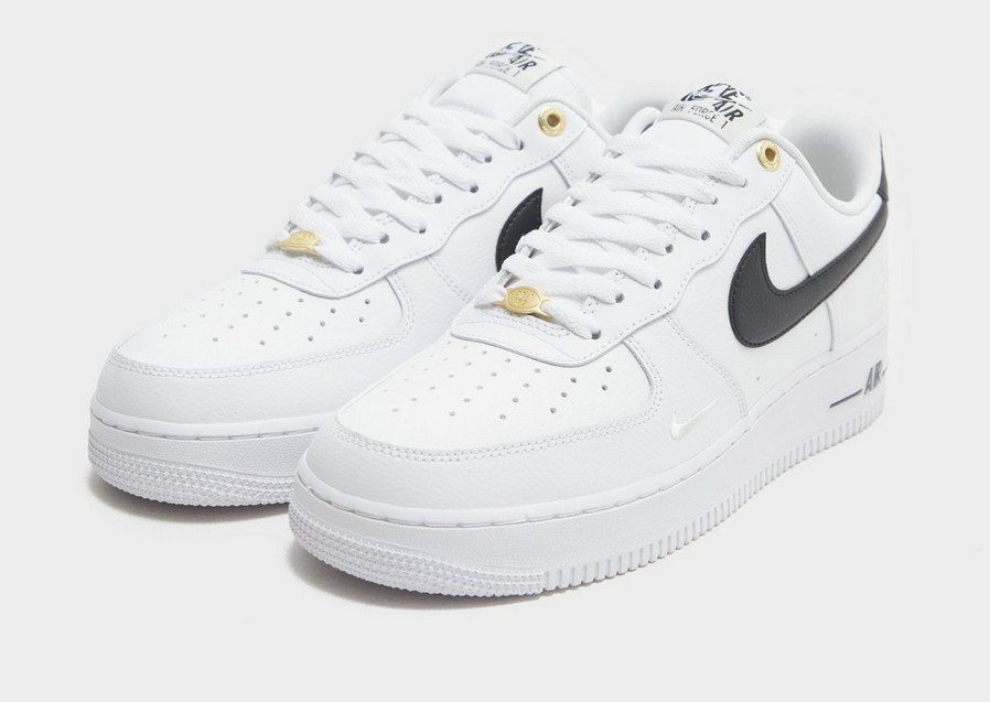 Buty sneakersy męskie NIKE AIR FORCE 1 '07 LV8 40TH DQ7658-100 Biały