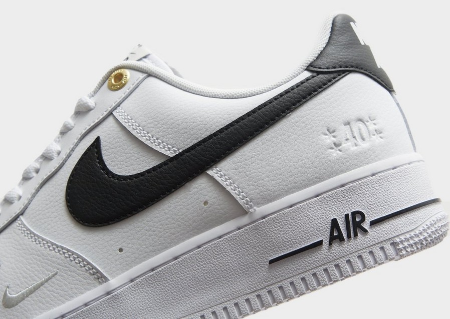 Buty sneakersy męskie NIKE AIR FORCE 1 '07 LV8 40TH DQ7658-100 Biały