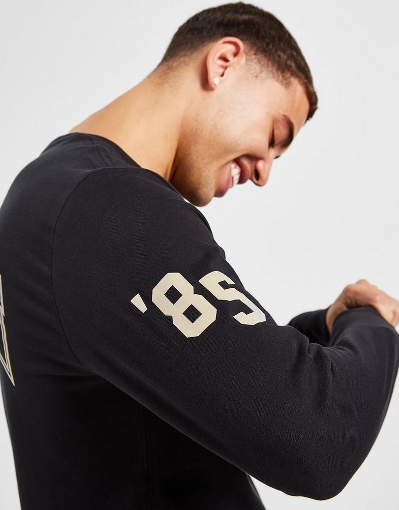 Tricou pentru bărbați JORDAN TRICOU M J HOL LS CREW DV1465-010 Negru