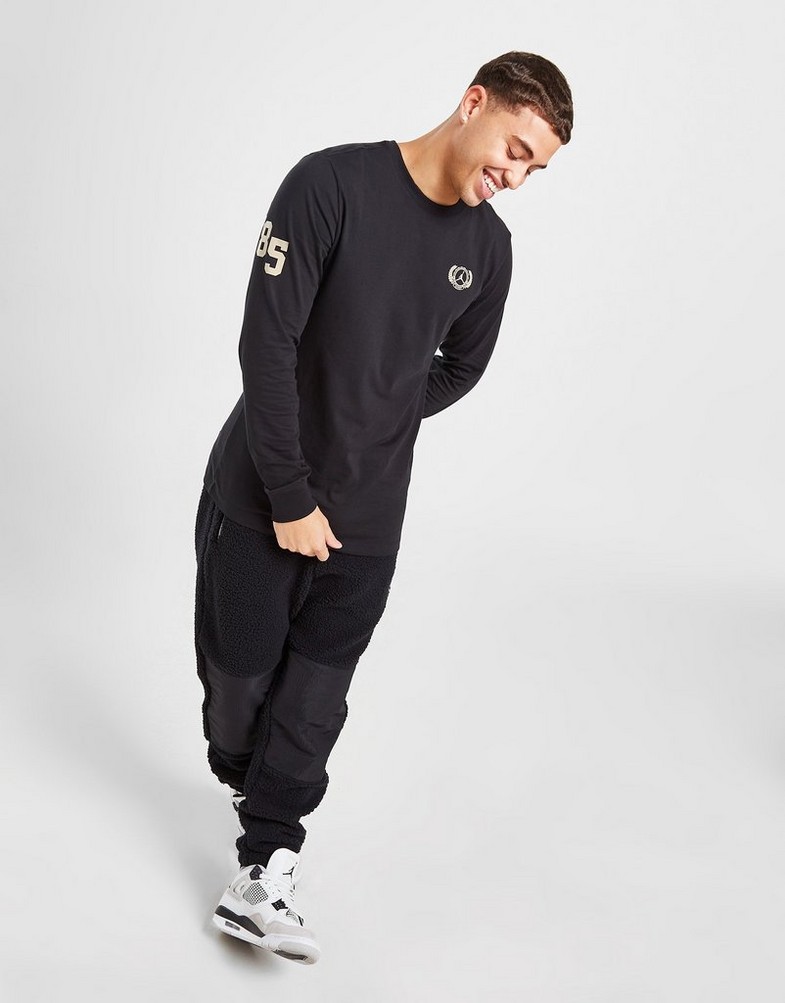 Tricou pentru bărbați JORDAN TRICOU M J HOL LS CREW DV1465-010 Negru