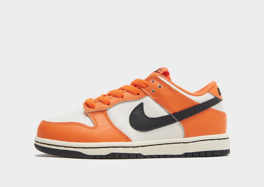 Buty sneakersy dla dzieci NIKE DUNK LOW DH9756-003 Pomarańczowy
