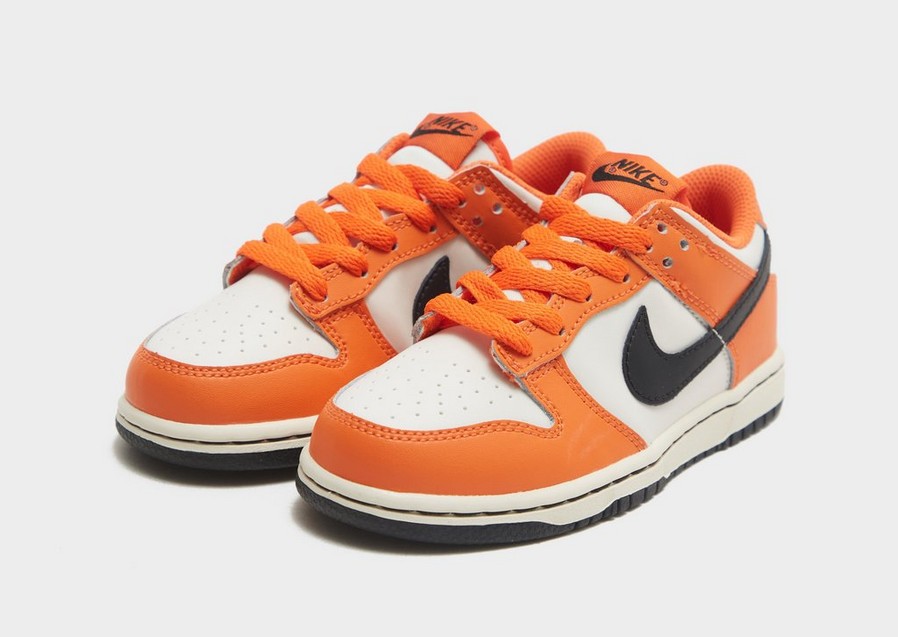 Buty sneakersy dla dzieci NIKE DUNK LOW DH9756-003 Pomarańczowy